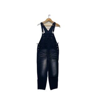 Vintage London London Womens L Blue Corduroy Bib Overalls 90s Workwear Cotton